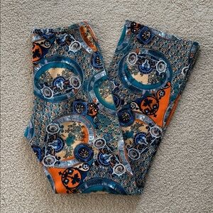 Vintage Italian Colorful Patterned Pants